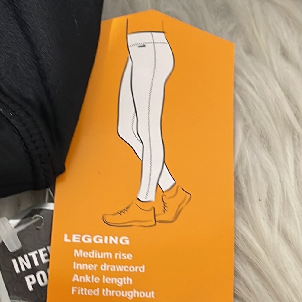 AVIA LEGGING Small Waist Interior Pocket Medium Rise with Mesh NEW - Picture 11 of 13